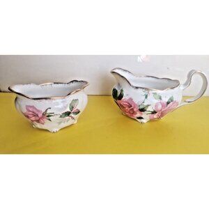 Royal Stafford England  Dainty Cream & Sugar Bowl Set Berkeley Rose Pattern